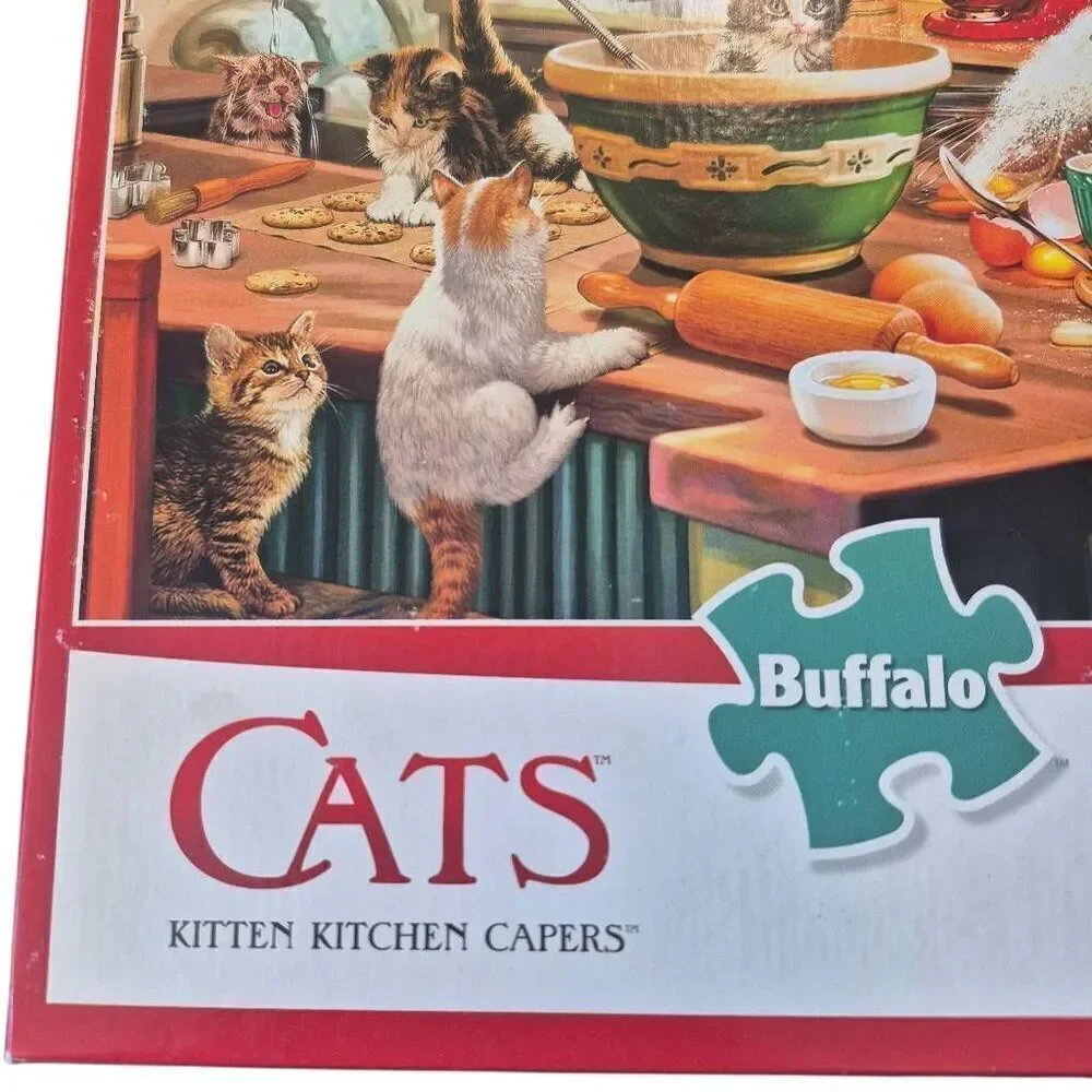 Buffalo Games Cats Kitten Kichen Capers 750 pc Jigsaw Puzzle